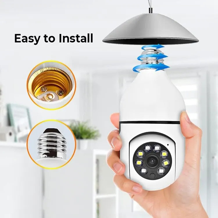 Bulb WiFi Surveillance Security Camera